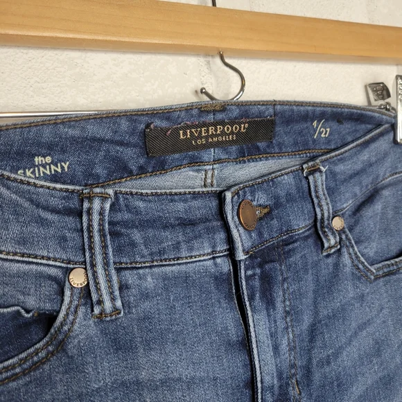 Liverpool Indigo Wash The Skinny Jeans - Picture 3 of 4